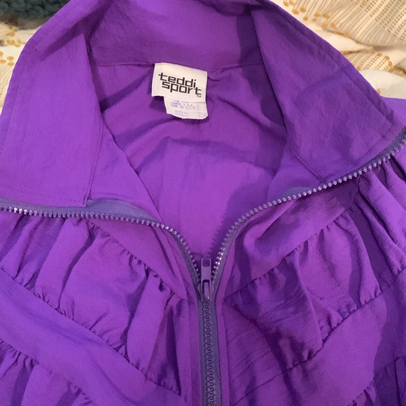 Vintage violet Teddi Sport windbreaker light weight polyester great condition - Picture 2 of 4